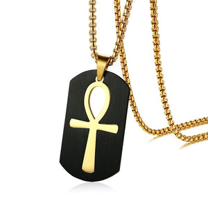 Removable Ankh Cross Necklace egyptian necklace, ankh necklace, nefertiti necklace, eye of horus necklace