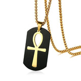 Removable Ankh Cross Necklace egyptian necklace, ankh necklace, nefertiti necklace, eye of horus necklace