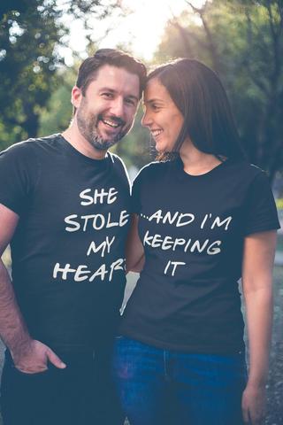 Stole My Heart Couple Shirts