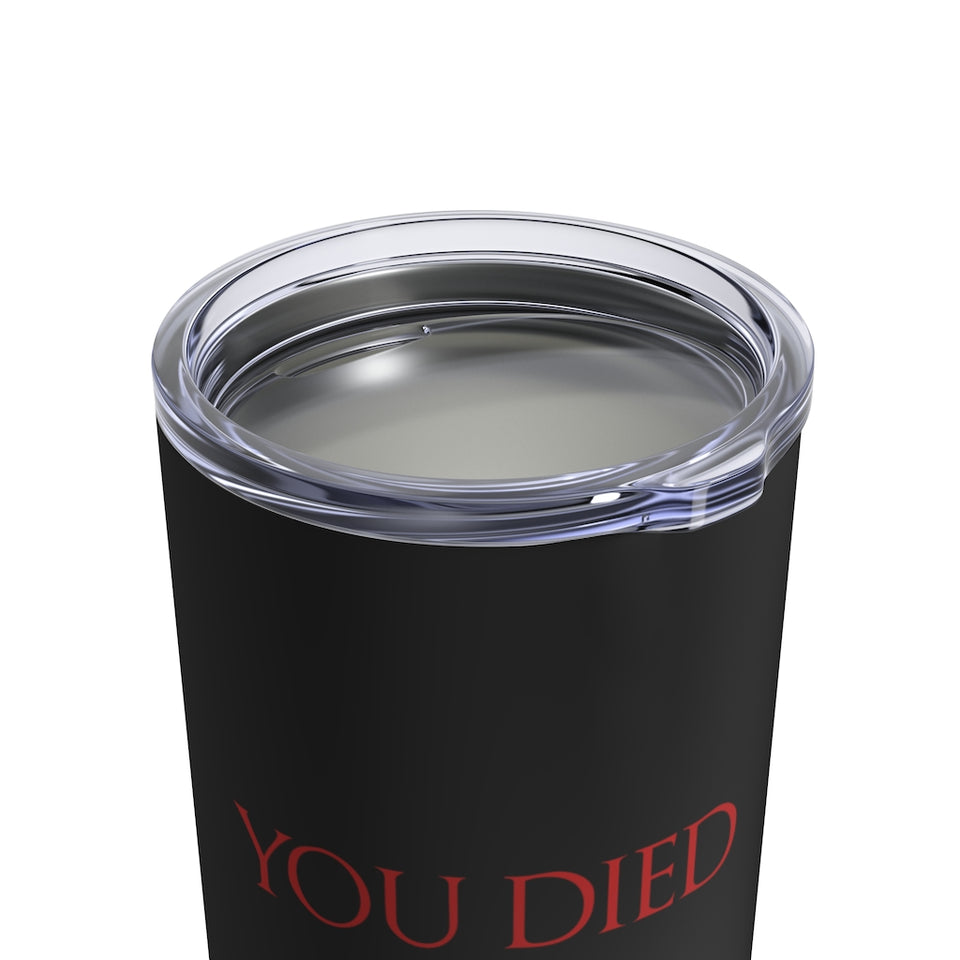 You Died RPG 10 oz. Black Mug | Fantasy Gamer Gifts For Men Tumbler | RPG Gaming Tumbler 10oz