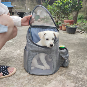 Portable Mesh Dog & Cat Backpack Bag dog backpack, dog carrier backpack, puppy backpack, dog hiking backpack