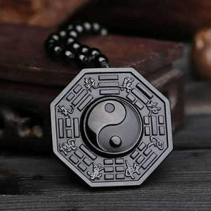 Yin & Yang Obsidian Necklace Yin & Yang Obsidian Necklace