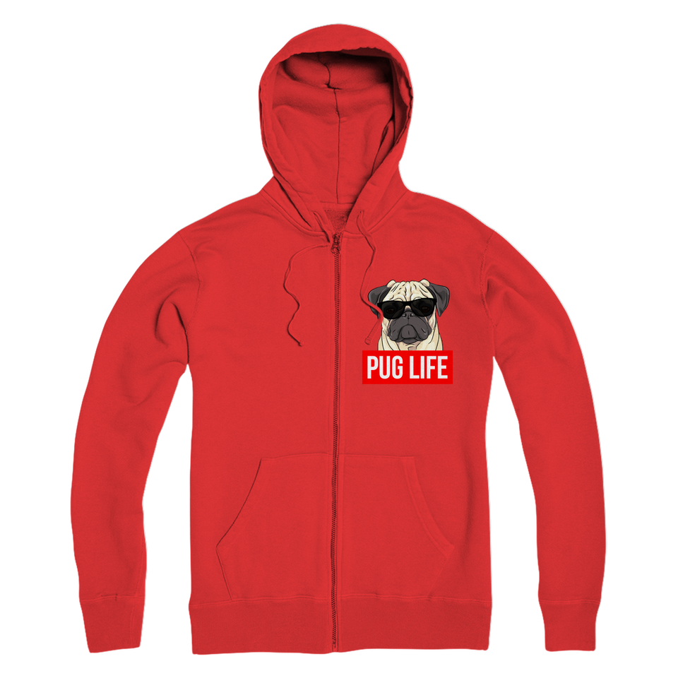 Pug Life - Pug Lover ﻿Premium Adult Zip Hoodie