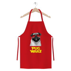 Pug Wars Return Of The Pug ﻿Premium Jersey Apron Pug Wars Return Of The Pug ﻿Premium Jersey Apron