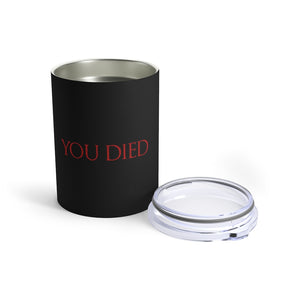 You Died RPG 10 oz. Black Mug | Fantasy Gamer Gifts For Men Tumbler | RPG Gaming Tumbler 10oz You Died RPG 10 oz. Black Mug | Fantasy Gamer Gifts For Men Tumbler | RPG Gaming Tumbler 10oz