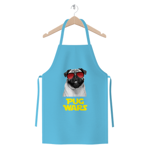 Pug Wars Return Of The Pug ﻿Premium Jersey Apron Pug Wars Return Of The Pug ﻿Premium Jersey Apron