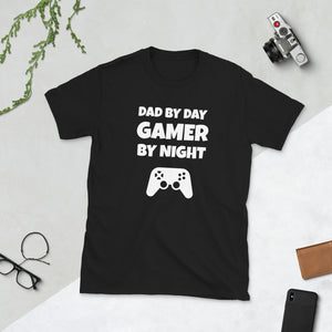 Dad By Day Gamer By Night Unisex T-Shirt Dad By Day Gamer By Night Unisex T-Shirt