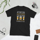 Attention: Please Be Patient With Your Bartender Even A Toilet Can Only Serve One Asshole At A Time Unisex T-Shirt bartender shirt, bartender t shirts, funny bartender shirts, cute bartender shirts