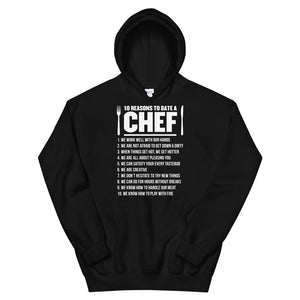 10 Reasons To Date A Chef Unisex Hoodie 10 Reasons To Date A Chef Unisex Hoodie