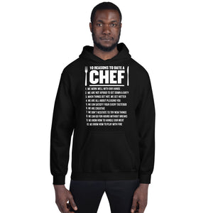 10 Reasons To Date A Chef Unisex Hoodie 10 Reasons To Date A Chef Unisex Hoodie