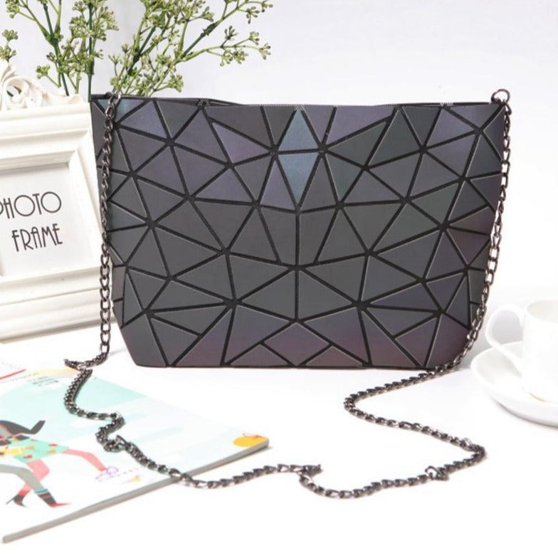 Luminous Geometric Shapes Handbag Purse