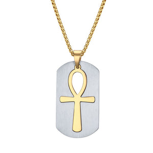 Removable Ankh Cross Necklace egyptian necklace, ankh necklace, nefertiti necklace, eye of horus necklace