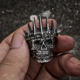 Mens King Crown Skull 316L Stainless Steel Ring skull rings for men skull ring skull rings for women