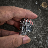 Mens King Crown Skull 316L Stainless Steel Ring skull rings for men skull ring skull rings for women