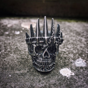 Mens King Crown Skull 316L Stainless Steel Ring skull rings for men skull ring skull rings for women