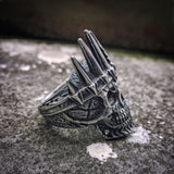 Mens King Crown Skull 316L Stainless Steel Ring skull rings for men skull ring skull rings for women