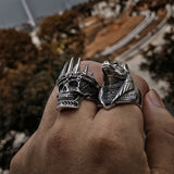 Mens King Crown Skull 316L Stainless Steel Ring skull rings for men skull ring skull rings for women