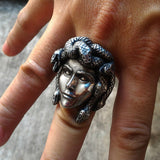 Greek Mythology Gorgon Monster Stainless Steel Ring greek mythology rings greek god ring