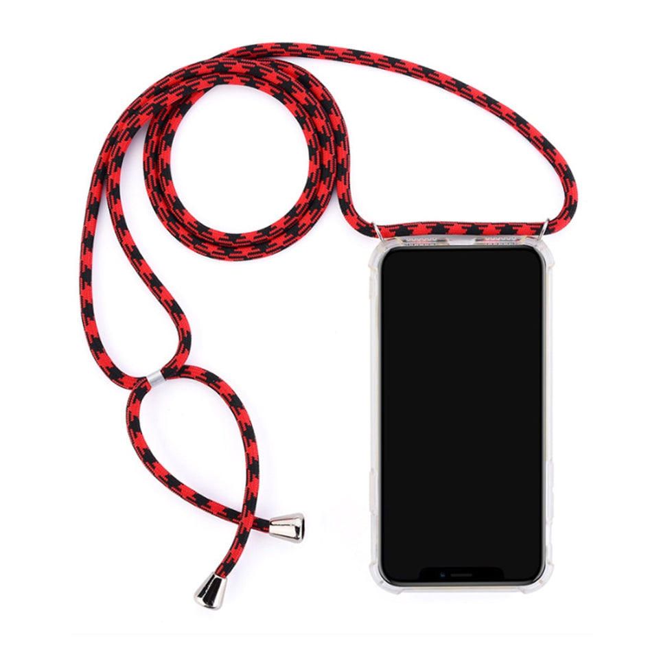 iPhone Crossbody Strap Necklace Phone Case With Lanyard