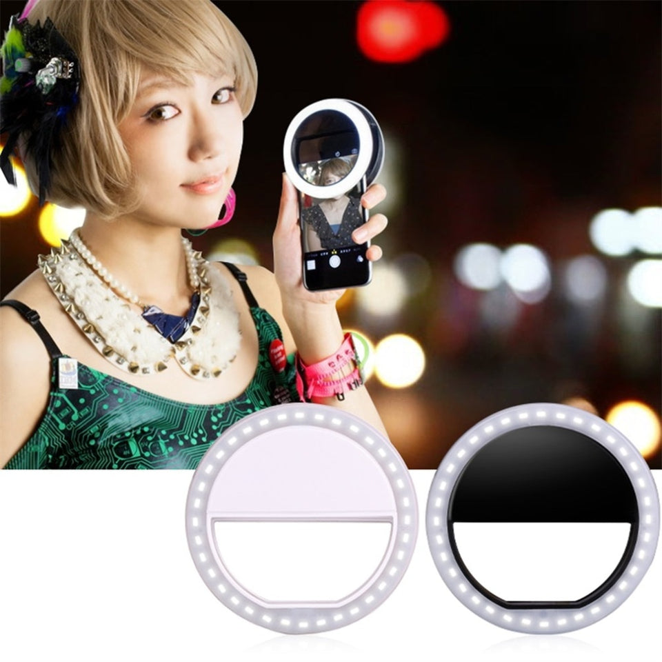 Universal Selfie Smartphone LED Ring Flash Light