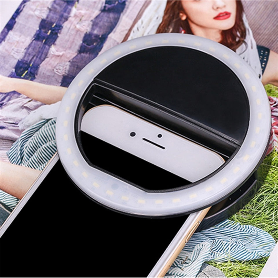 Universal Selfie Smartphone LED Ring Flash Light