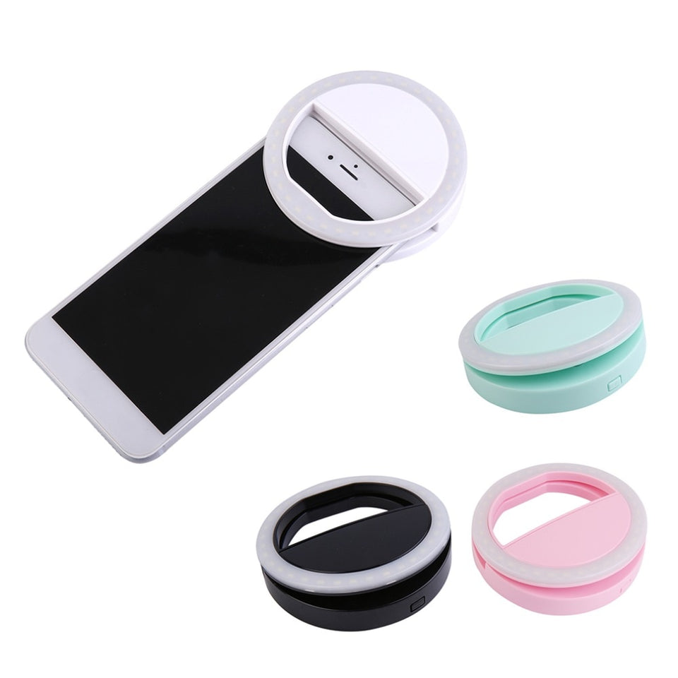 Universal Selfie Smartphone LED Ring Flash Light