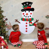 DIY Felt Christmas Snowman or Tree - Children's Favorite Gift DIY Felt Christmas Snowman or Tree - Children's Favorite Gift