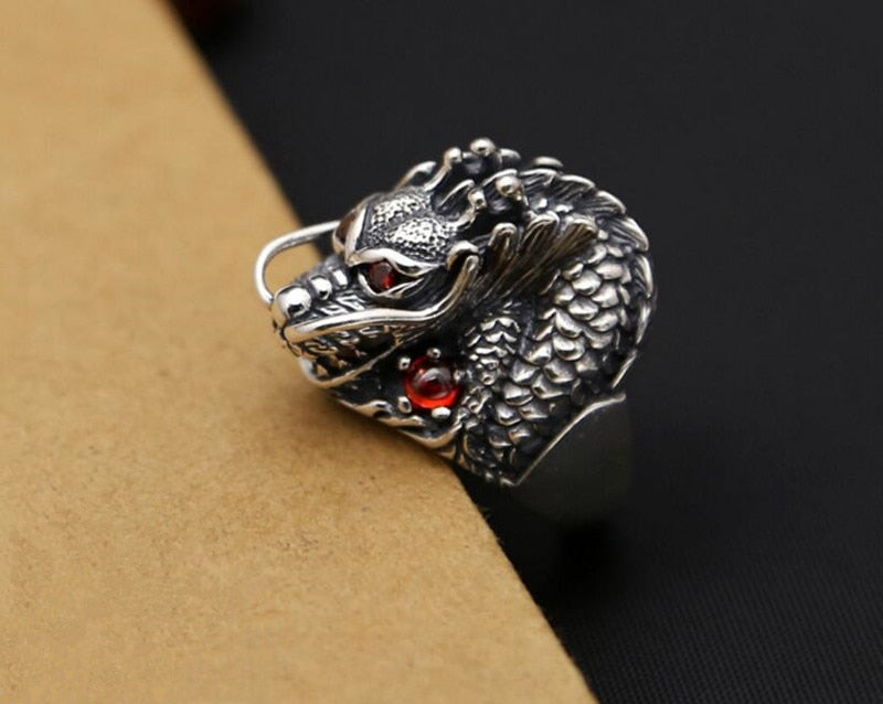 Dragon King Zircon Eyes - Genuine 925 Sterling Silver