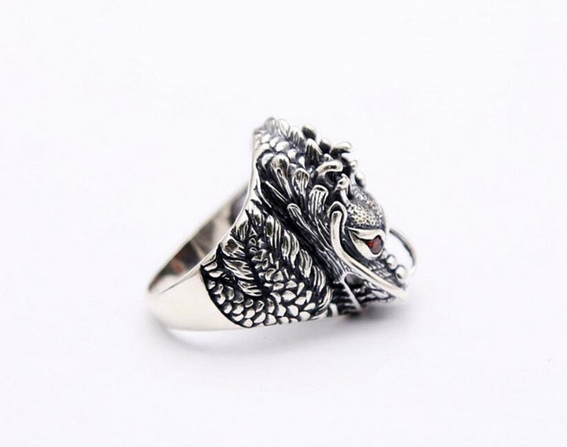 Dragon King Zircon Eyes - Genuine 925 Sterling Silver