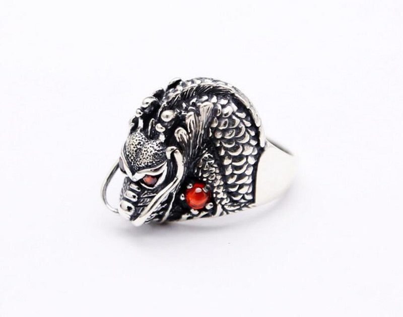 Dragon King Zircon Eyes - Genuine 925 Sterling Silver