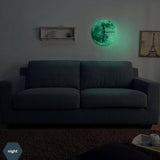 Glowing Moon Wall Clock Glowing Moon Wall Clock