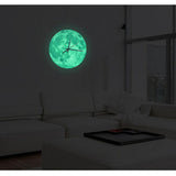 Glowing Moon Wall Clock Glowing Moon Wall Clock