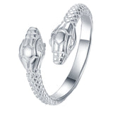 Adjustable Silver Plated Snake Ring Adjustable Silver Plated Snake Ring