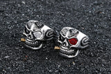 Gold Smoking Skull Ring skull rings for men skull ring skull rings for women