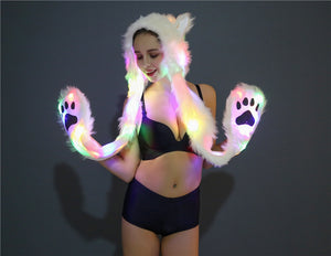 LED Faux Fur Hat led hat