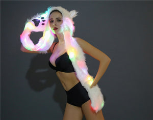 LED Faux Fur Hat led hat