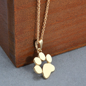 Dog Paw Print Necklace dog necklace