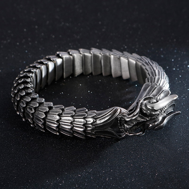 Stainless Steel Dragon Bracelet