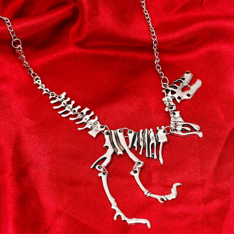 Dinosaur on sale skull necklace