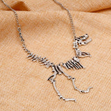 Dinosaur Necklace dinosaur necklace t rex necklace dinosaur skeleton necklace