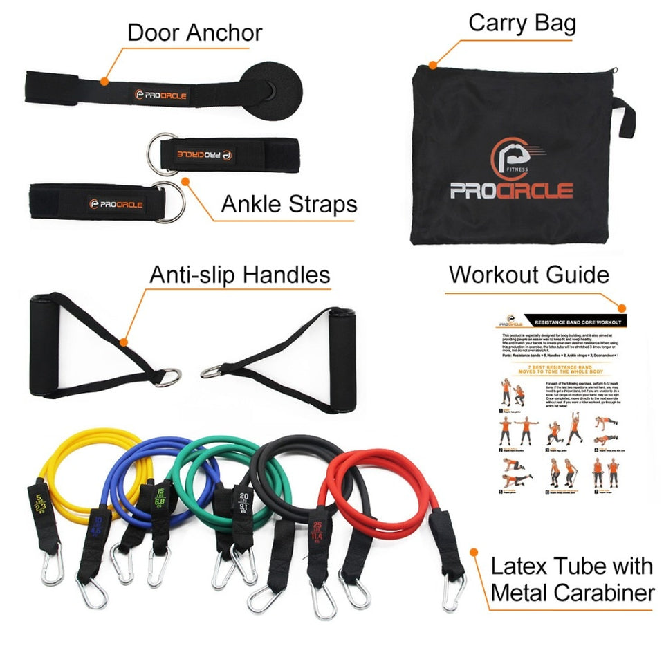 Home Workout Resistance Band Set