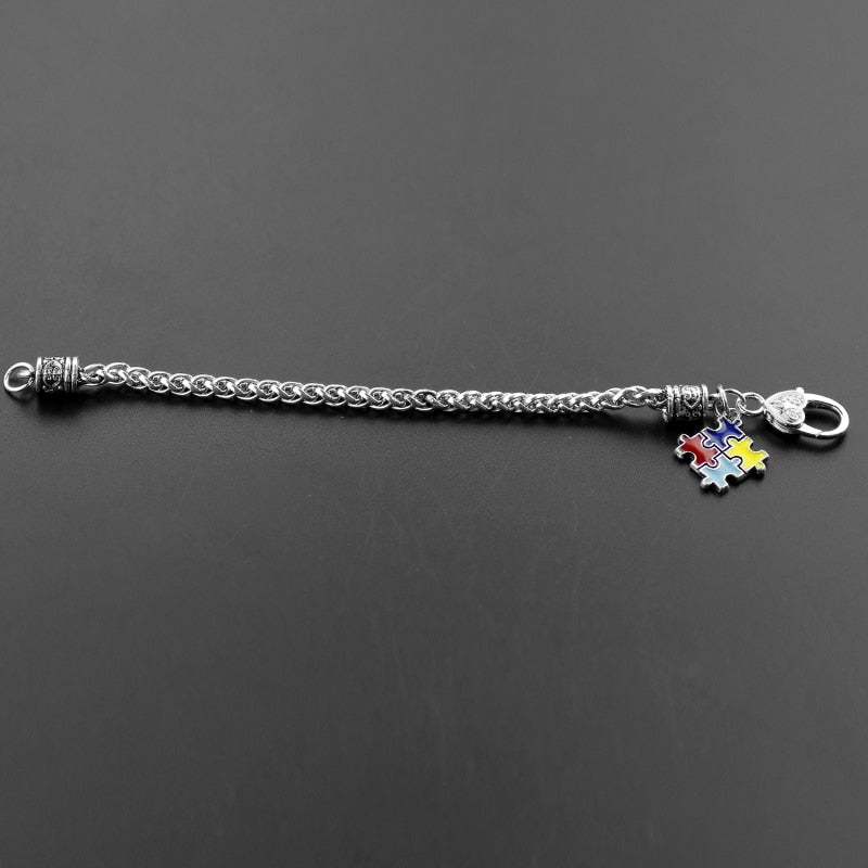 Autism Awareness Puzzle Charm Bracelet