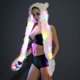 LED Faux Fur Hat led hat