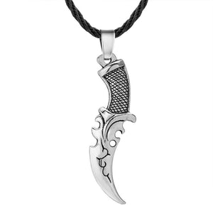 Silver Dagger Pendant Necklace Silver Dagger Pendant Necklace