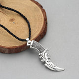 Silver Dagger Pendant Necklace Silver Dagger Pendant Necklace