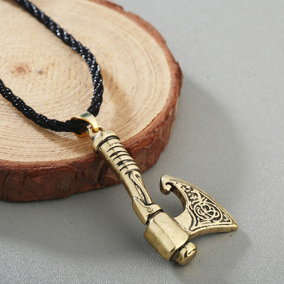 Silver Axe Pendant Necklace