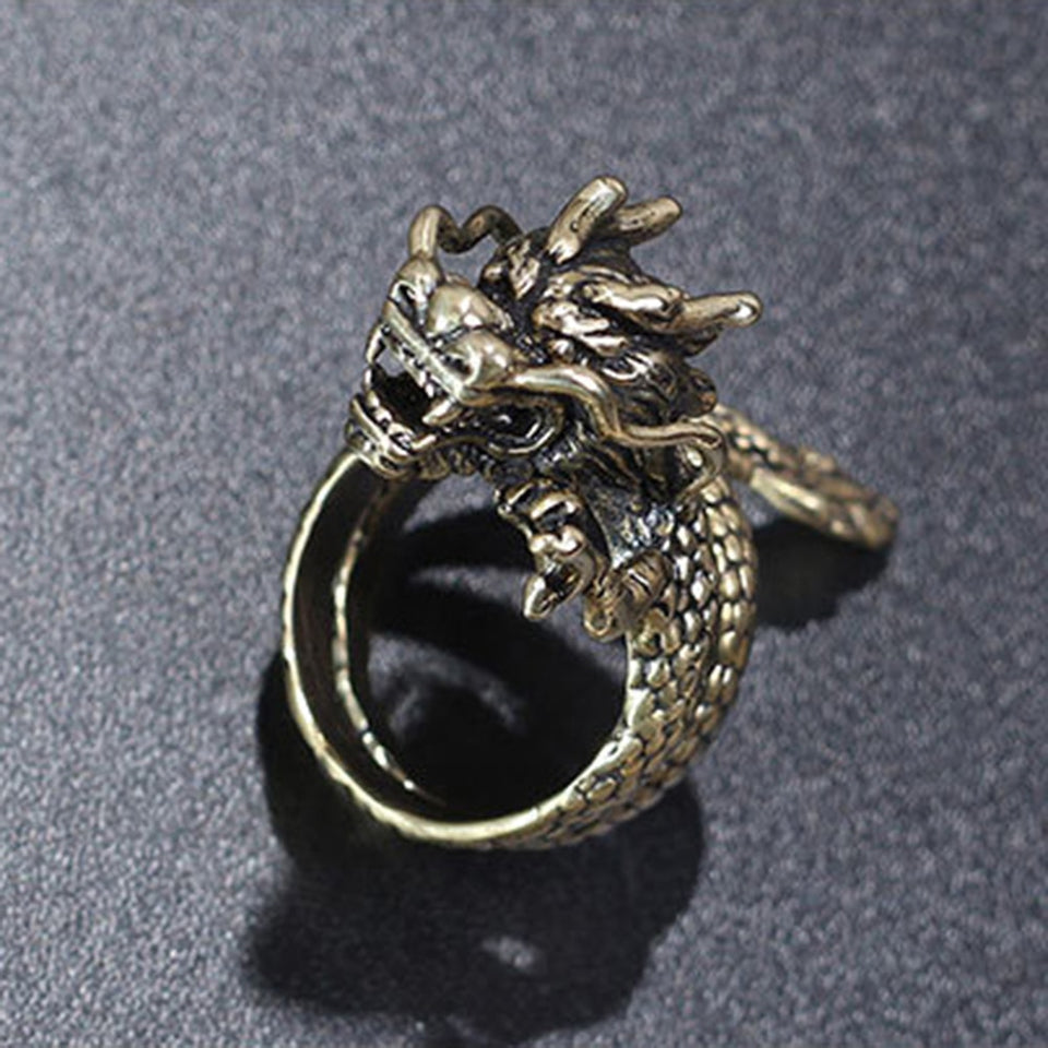 Stainless Steel Dragon Ring