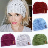 Ponytail Beanie Knitted Winter Hat ponytail beanie cc ponytail beanie beanie with ponytail hole ponytail beanie hat beanie with hole for hair beanie hat with ponytail hole