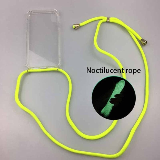 iPhone Crossbody Strap Necklace Phone Case With Lanyard