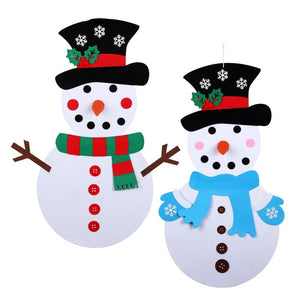 DIY Felt Christmas Snowman or Tree - Children's Favorite Gift DIY Felt Christmas Snowman or Tree - Children's Favorite Gift